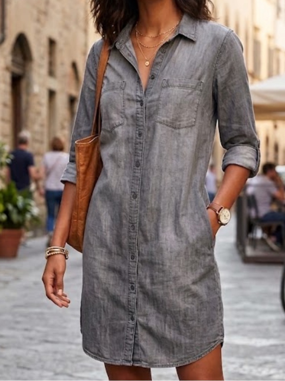Anthropologie Cloth & Stone Shirt Dress